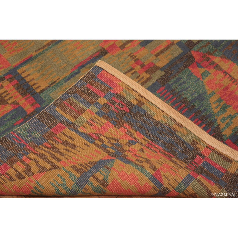 Scandinavian One-of-a-Kind Rectangle 8' X 10'10" Hand Knotted Area Rug