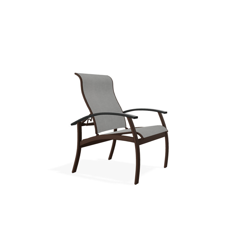 Chaise de patio Askar, Kona texturé, Alliage Sunbrella®, Graphite classique