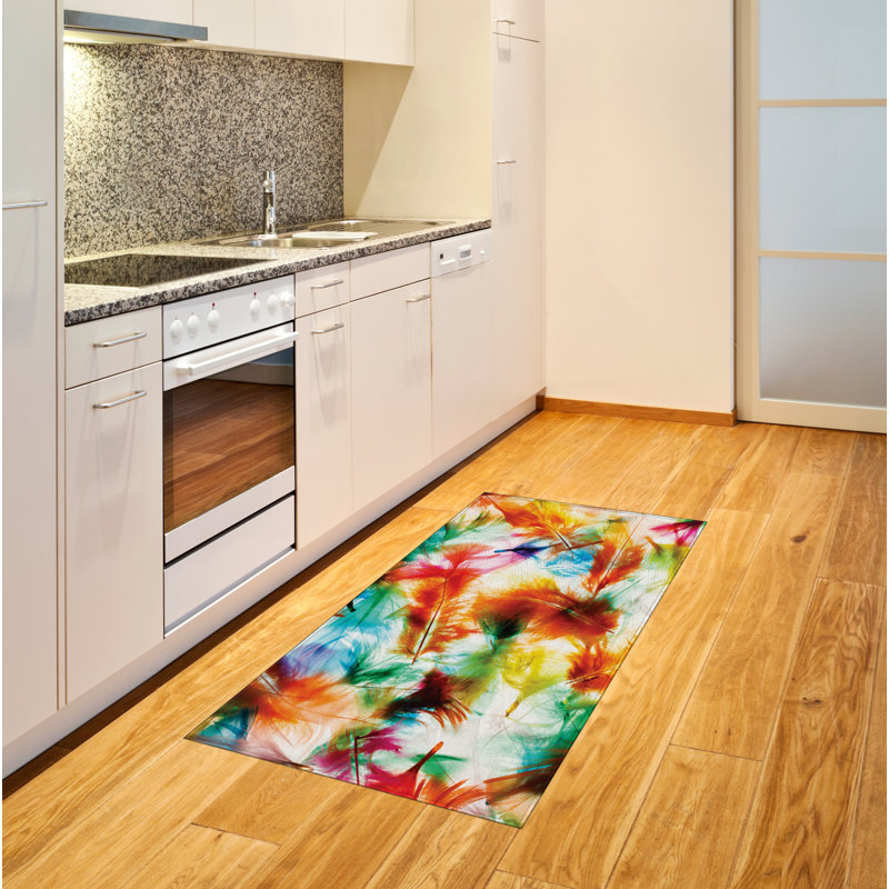 Colorful High Density Long Fiber Poly Threads Decorative Area Rug Carpet, Rectangle 2'7" x 5'