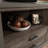File Credenza With Adjustable Shelf, Brown Finish
