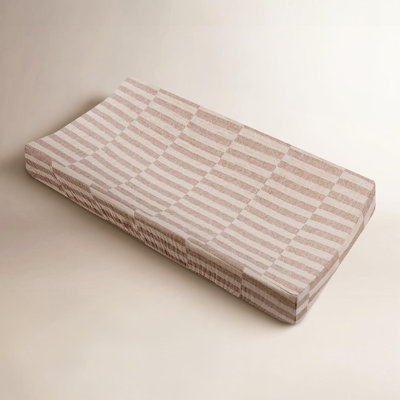 Stripe Quilted Muslin Changing Pad Cover