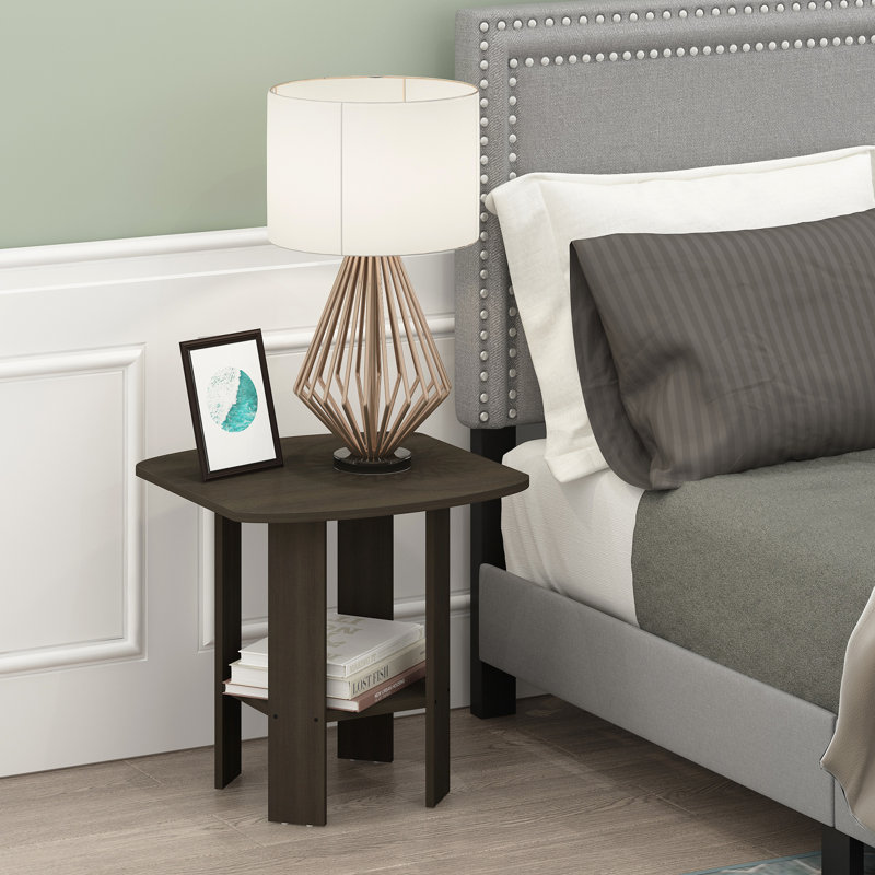Sarwar End Table, Dark Brown Wood Grain