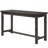 4pc Gray Counter Height Dining Compilation - Table With Stools Built-in Engineered Wood & Seat Collection Drawer 3 Charging Power