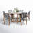 Fleur 6-Person Round Dining Set