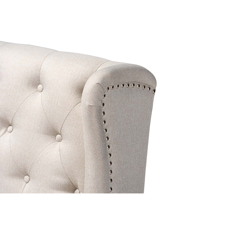 Austin Polyester Upholstered Bench, Beige