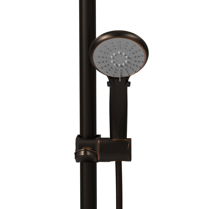 Ergo SlideBar Ergonomic Soft Grip 32mm Diameter ADA Compliant 500 lb Weight Capacity Slide Bar and Handshower Left