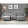 3 Seater Modular Sectional Sofa Large U Shaped With Ottoman