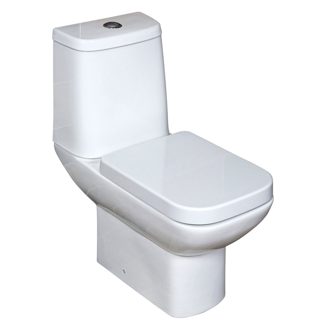 Close Coupled Toilet with Soft Close Seat