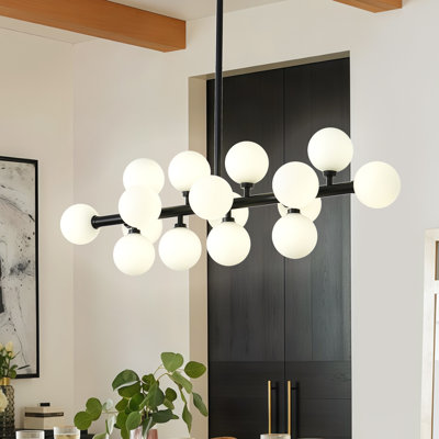 Luminaire suspendu 16 lumières Spoutnik Mid-Century