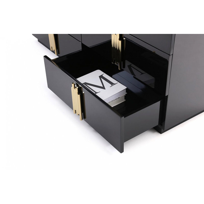 Ensemble de chambre avec lit plateforme 5 pièces Stringfellow, Ensemble de chambre à coucher Ek