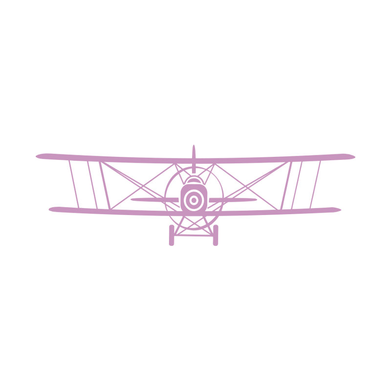 Décalcomanie murale chambre Airplane, Lilas