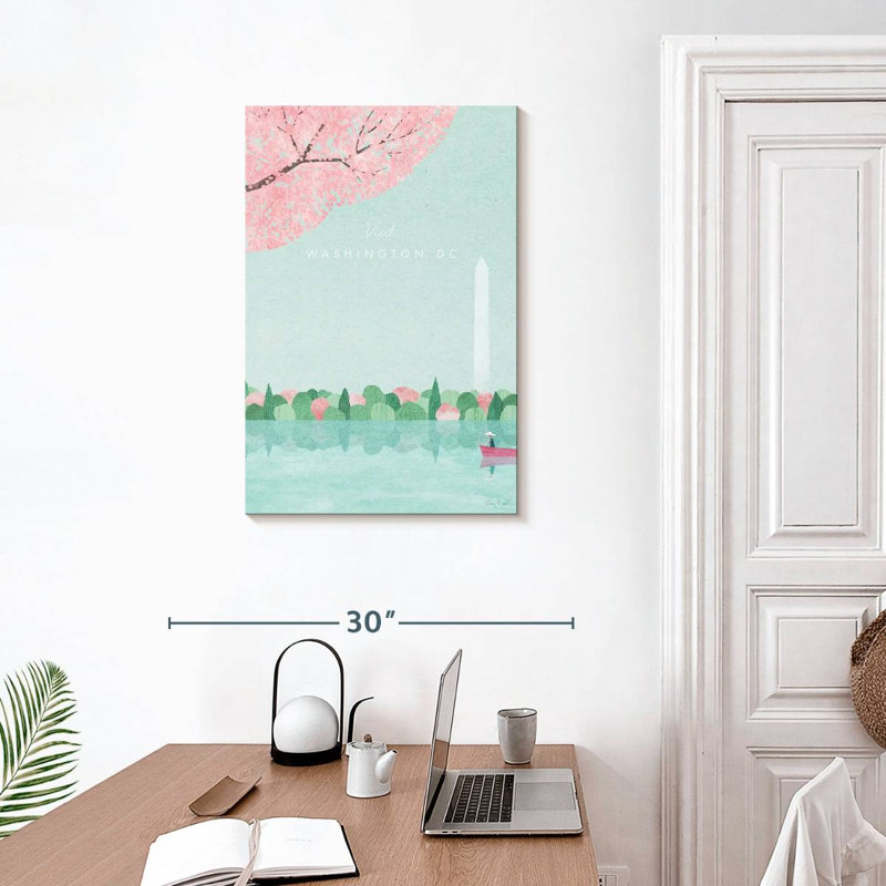 Affiche de voyage rétro Sirci Washington, H 30 po x l 20 po