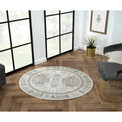 Zahra in Kashkuly design, cream Rug