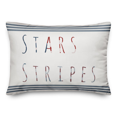 Housse de coussin rectangulaire avec insert Stars and Stripes