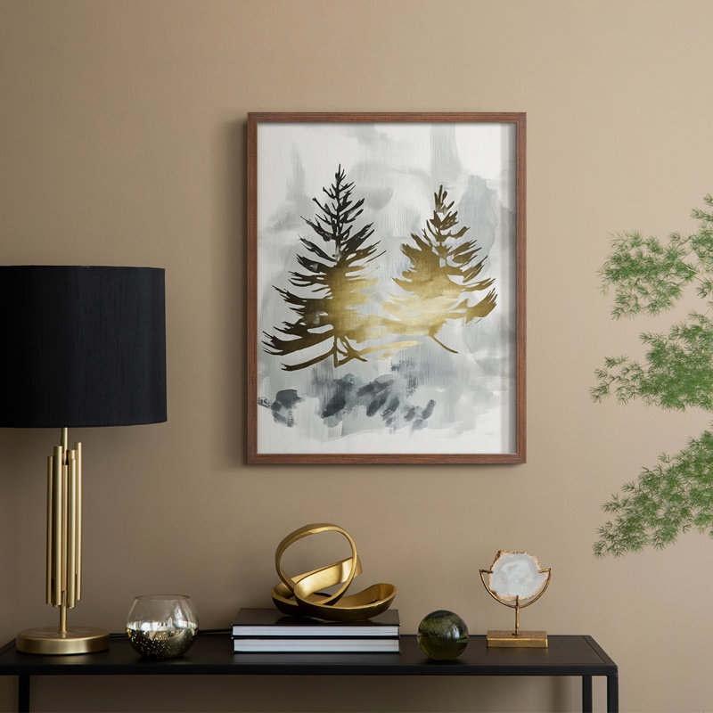 Reproduction encadrée - bois massif, H 15 po x l 12 po, Noyer
