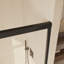 Porte de douche double coulissante 56-60 "x 72" - Cadre en aluminium noir mat avec verre trempé antidéflagrant de 6 mm