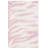 Vinney Ebony Hand Tufted Wool Cotton Animal Print Rug in Ivory/Pink-1384659707