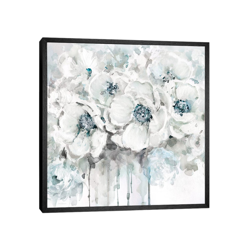 Spring Blues II 1 Piece Wrapped Canvas Wall Art, 66.04 cm H x 66.04 cm W, Black Framed