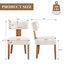 Linen Upholstered Dining Chairs With Wooden Frame For Dining Room -117197881