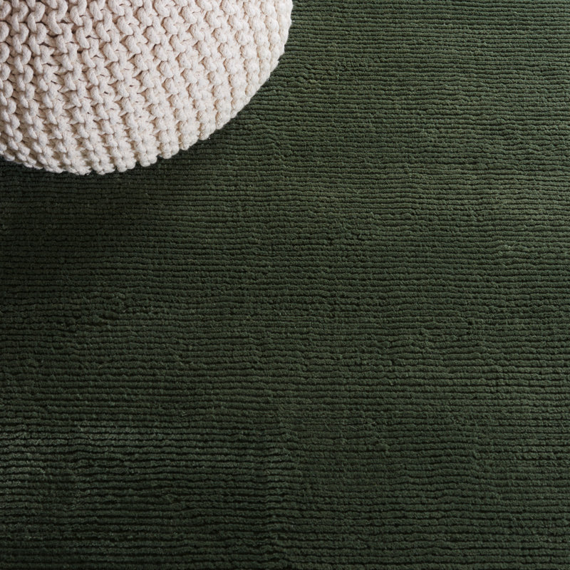 Revive Solid Color Area Rug In Green, Rectangle 235 x 305 cm, Green