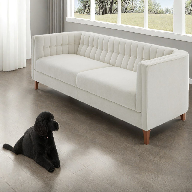 Canapés confortables, maison contemporaine contemporaine en bois de chenille de 76 pouces
