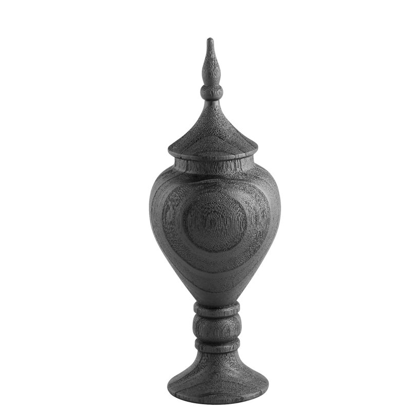 Heritage Handmade Ceramic / Porcelain Jar, 12.5" H x 4.75" W x 4.75" D
