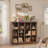 12-Cube Bookcase, 50'' W X 41'' H Storage Organizer With Charging Ports & Anti-Tip-103888587-103888590