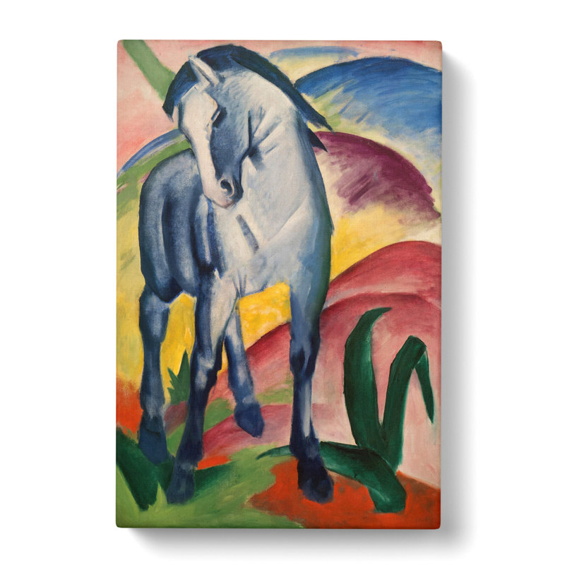 Blue Horse Vol.1 by Franz Marc - Wrapped Canvas Painting, 60cm H x 40cm W x 3cm D