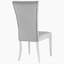 Chaise d'appoint à dossier capitonné gris (ensemble de 2)-510683640