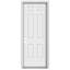 Porte extérieure simple en acier à 6 panneaux peints-98953286-98953287