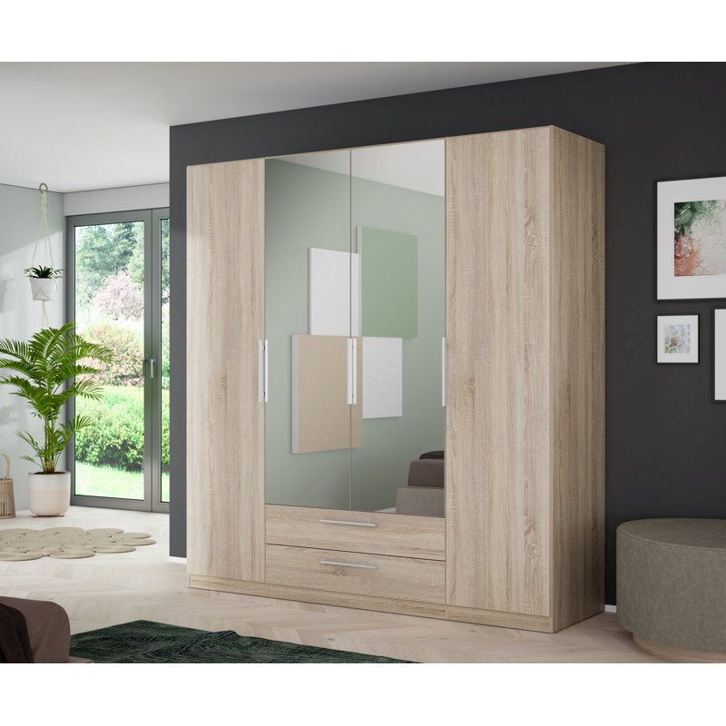 Ralleigh 4 Door Manufactured Wood Wardrobe