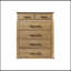 Commode 6 tiroirs - Finition caramel