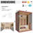 Meissalivve Full Spectrum Infrared Sauna, 2-3 Person Home Sauna, Red Cedar Indoor Sauna With Resonance Speaker, Panoramic Tempered Glass Door-121503257
