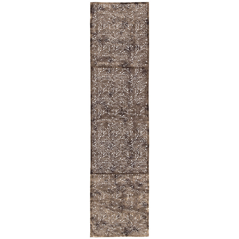 Margrethe Natural Hide Table Runner, 79" L x 20" W, Brown