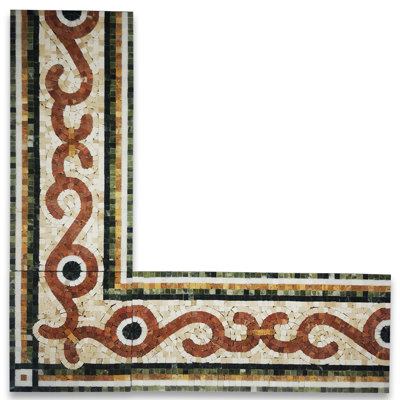 Seagrass 8.3" x 8.3" Marble Mosaic Wall & Floor Tile