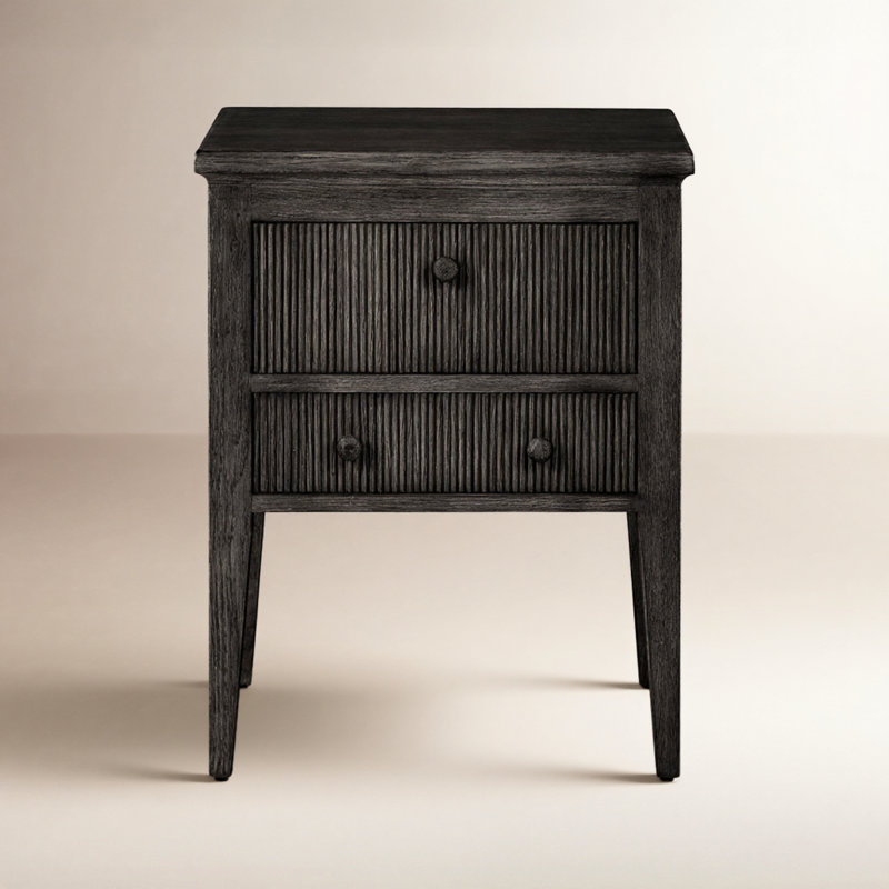 Bush Nightstand, Distressed Black