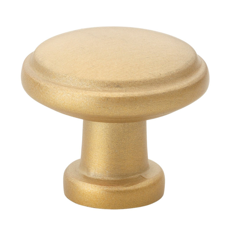Mushroom Knob, Satin Gold
