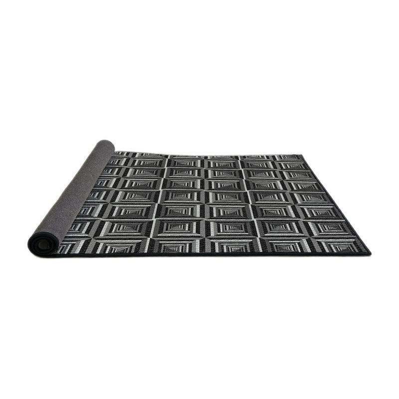 Tapis gris / noir Power Loom, Carré 8 pi
