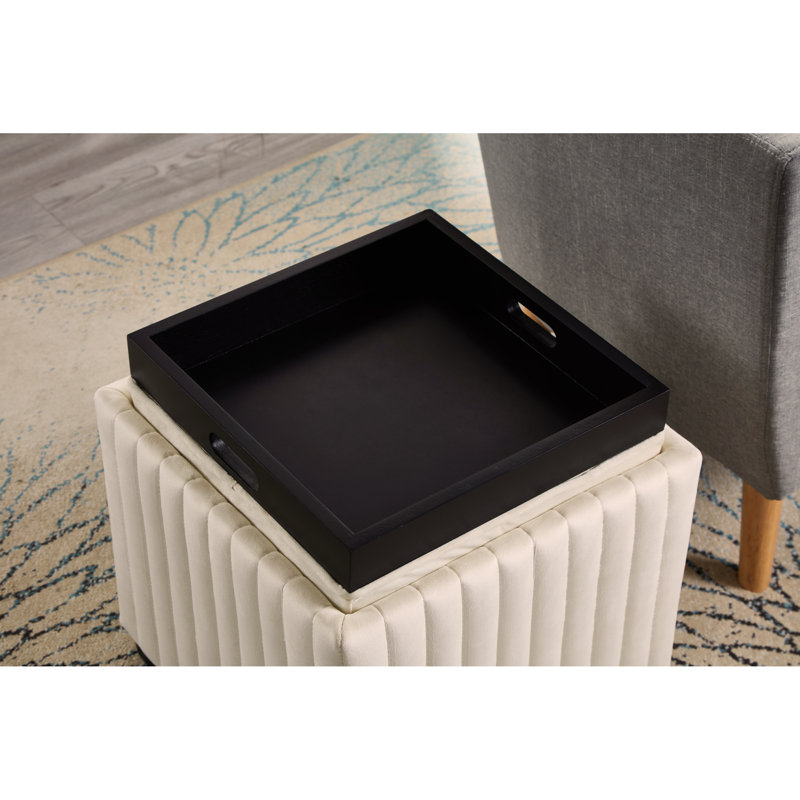 Banc de rangement 18 po CubeStorage, Beige
