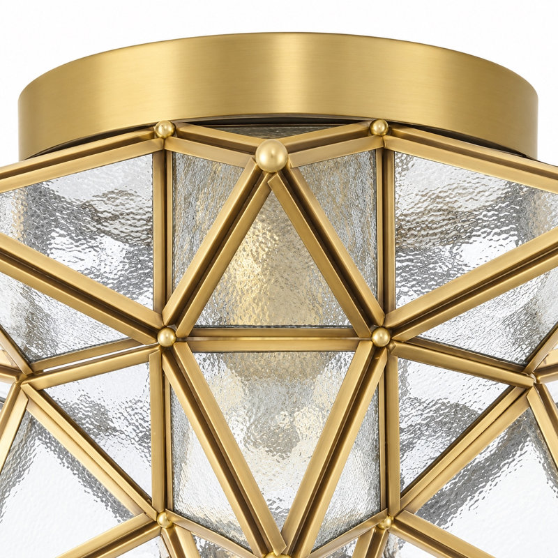 Glass Flush Mount, Frosted