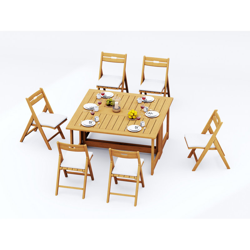 Ensemble repas d'extérieur carré L 59 po Bormann