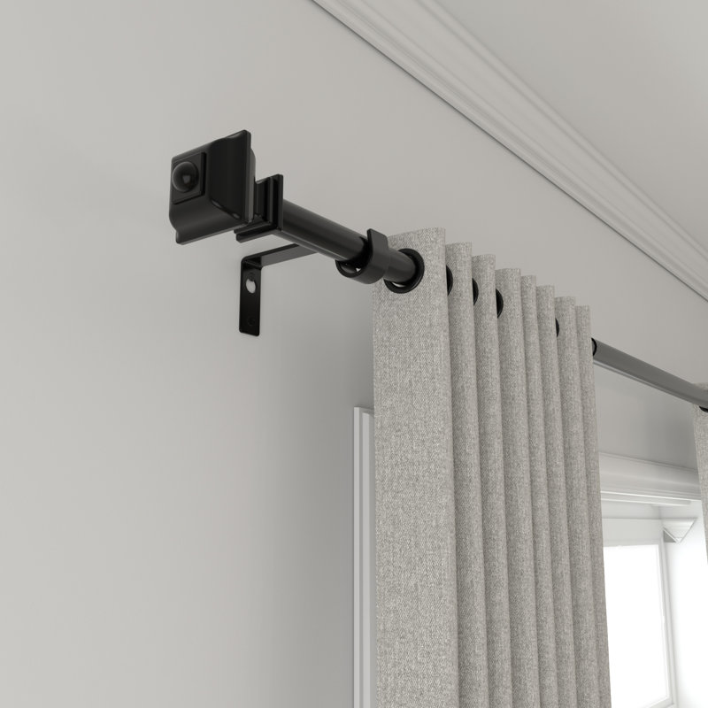 Gernult Adjustable Single Metal Curtain Rod, 28" - 48"