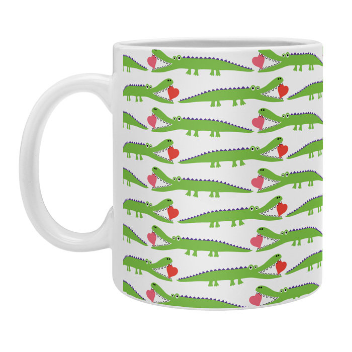 Grande tasse à café alligator love