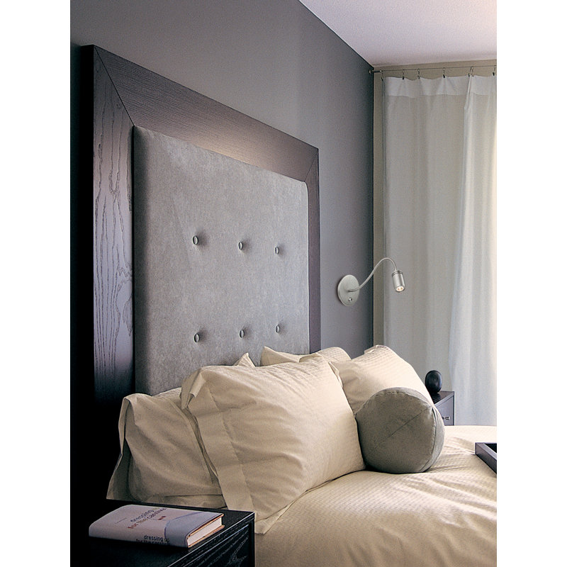 RITZ 1-Light LED Wall Spotlight, Brushed Nickel