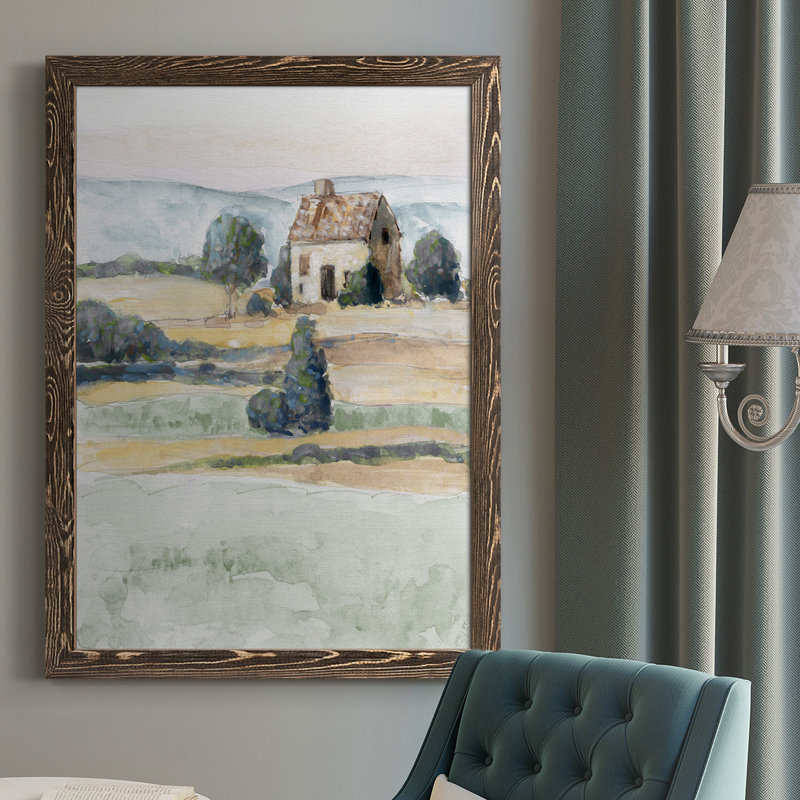 À la campagne II, H 37,5 po x l 27,5 po x P 1 po, Noyer