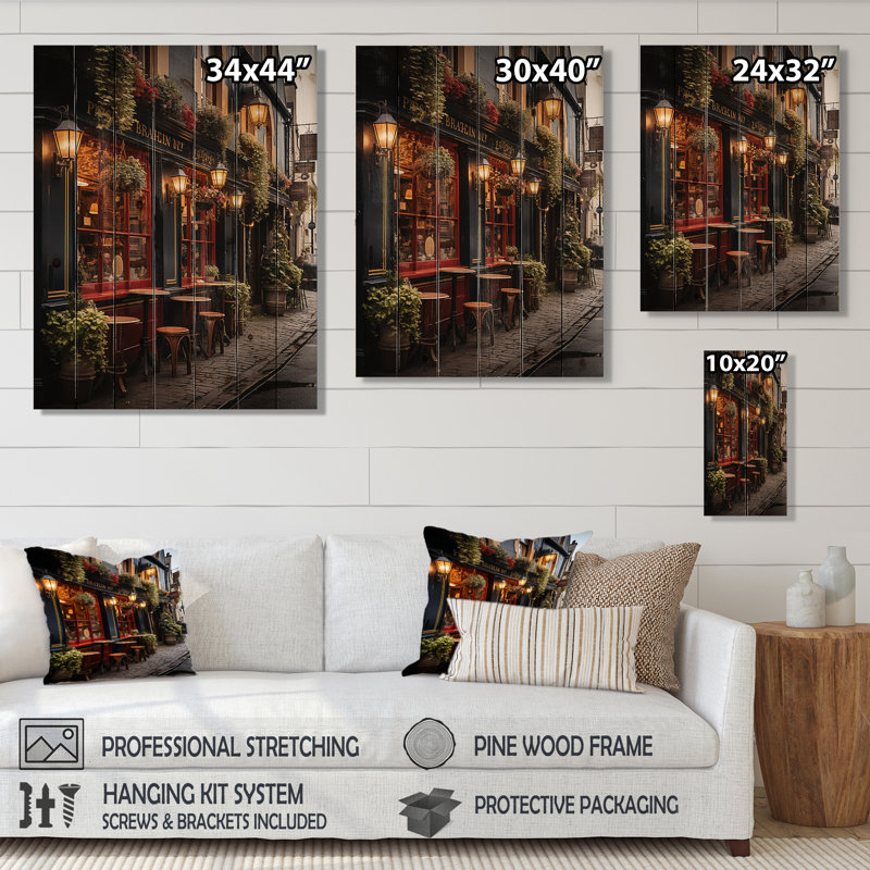 «Ireland Galway City Extremely», reproduction sur bois, H 40 po x l 30 po x P 0,78 po