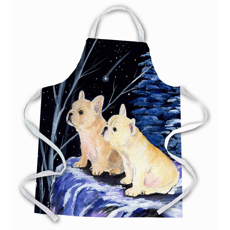 Tablier de bouledogue starry night french
