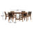 Fleur 6 - Person Patio Dining Set with Round Table