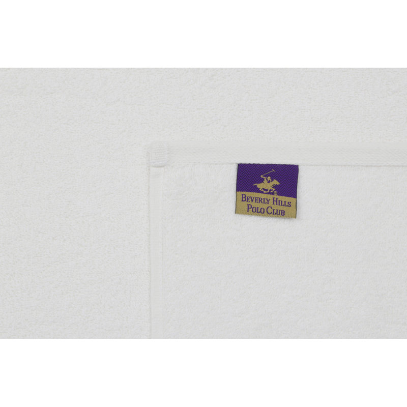 Ensemble de 2 serviettes de bain 100% coton, Blanc
