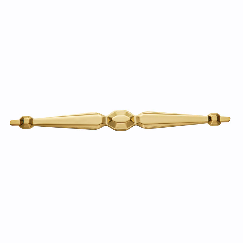 6 3/10" Centre To Centre Appliance Pull, Polished Gold